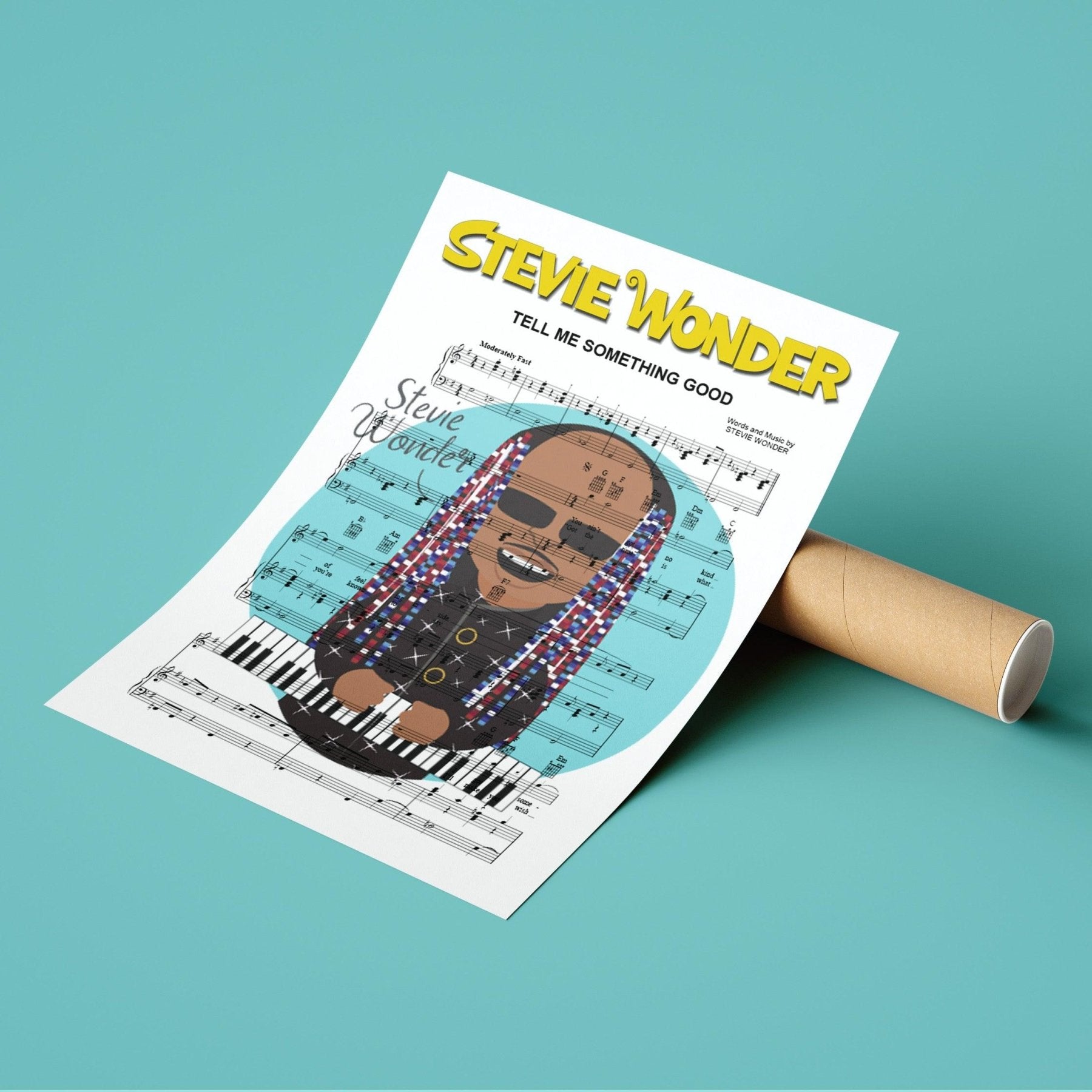 Stevie Wonder • Tell Me Something Good Print - 98typesMusic