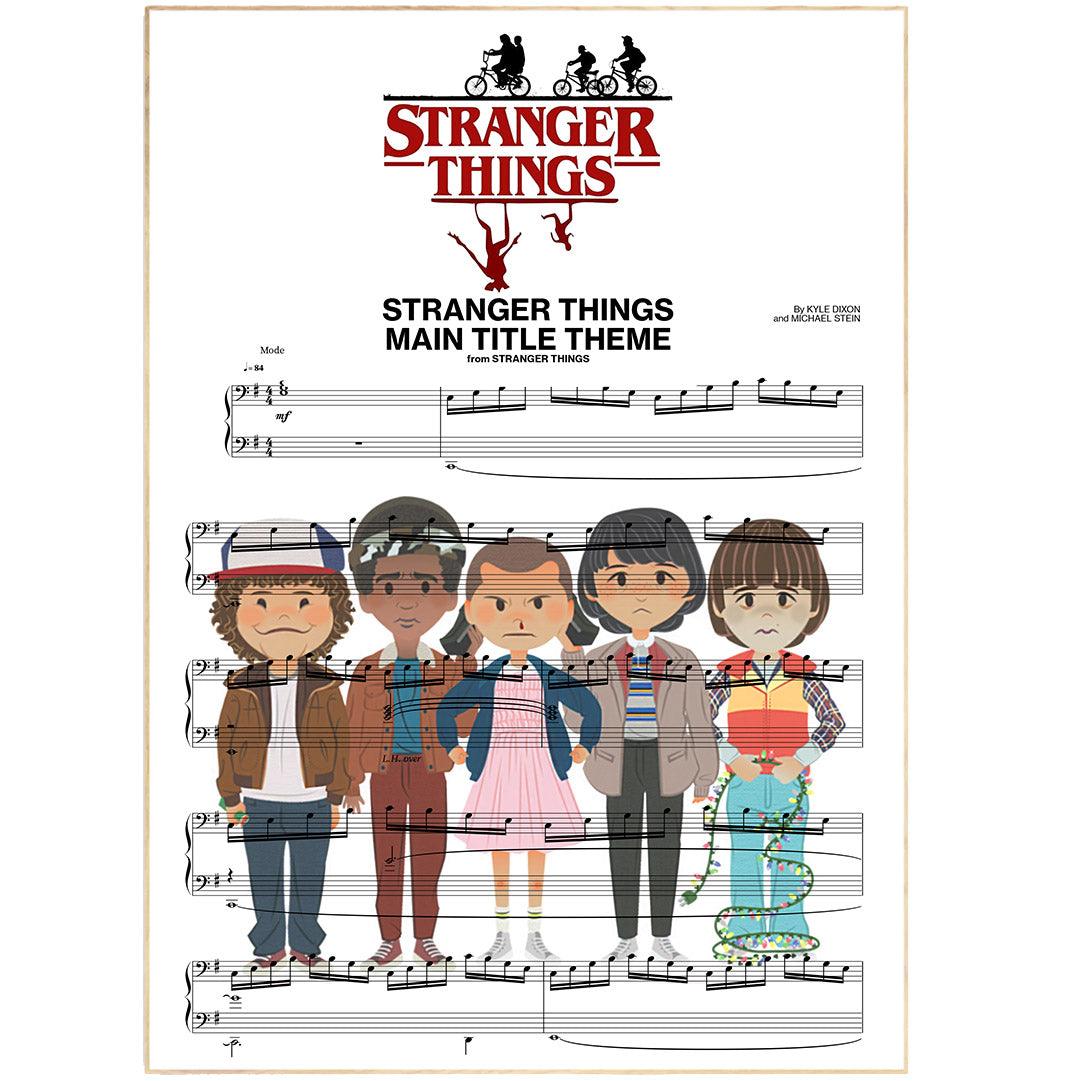 Stranger Things Main Theme Poster - 98typesMusic