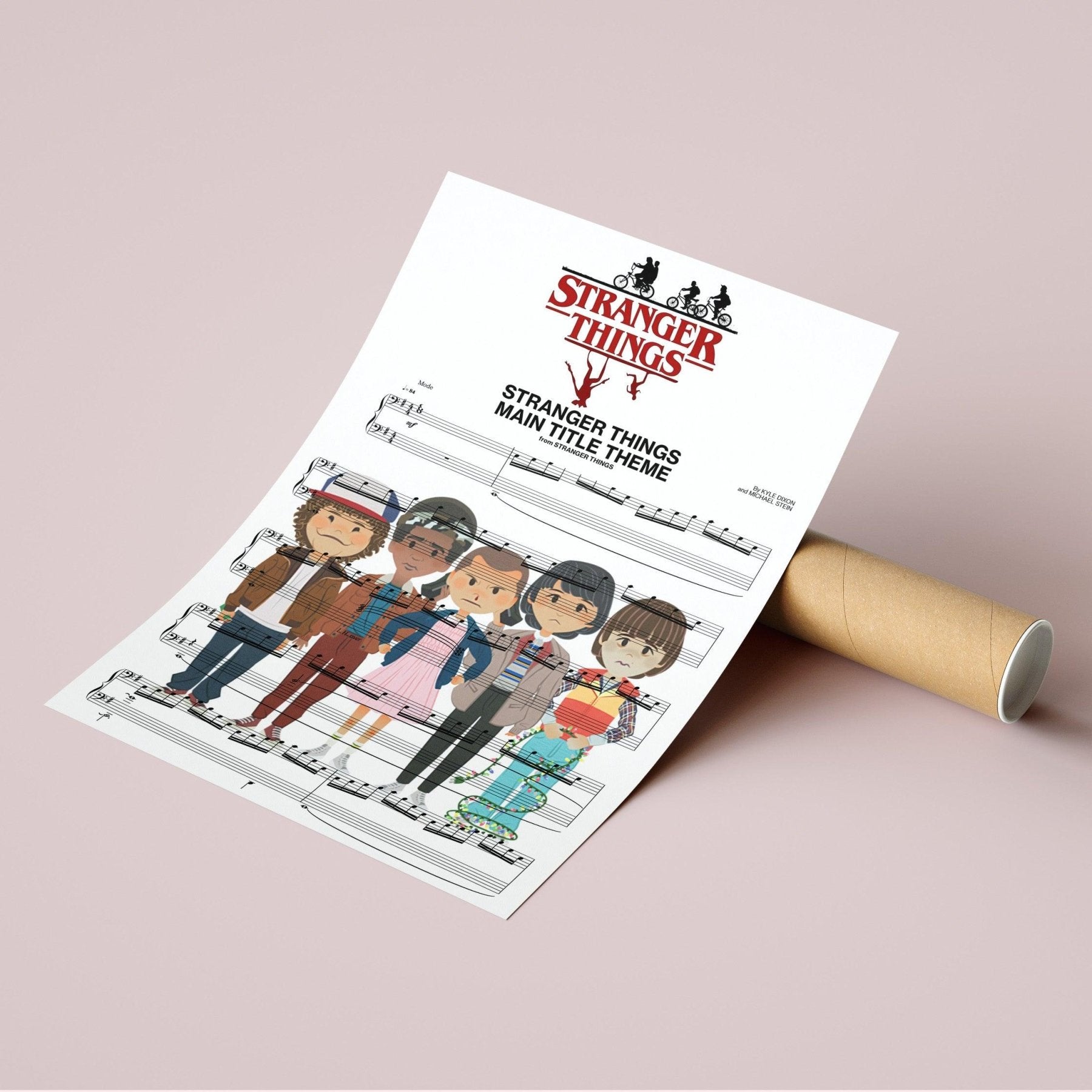 Stranger Things Main Theme Poster - 98typesMusic