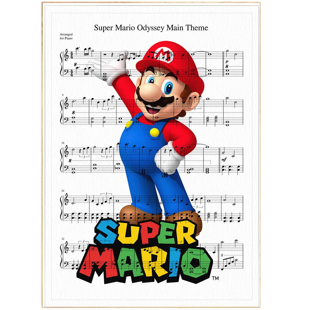 Mario Spring Theme Super Mario Bros Theme Song Print - 98 Types Studio