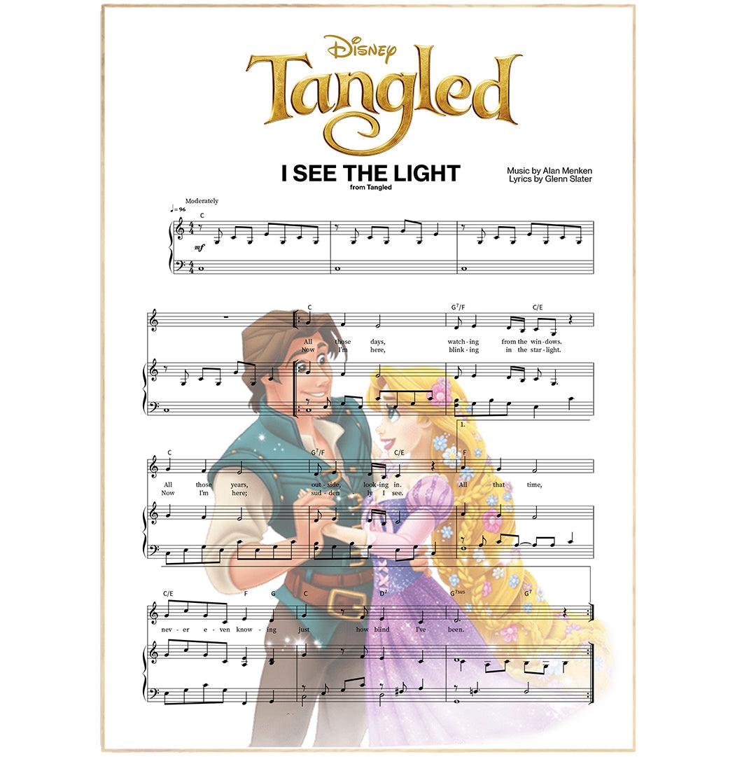 Tangled (Disney) - I See the Light Poster - 98typesMusic