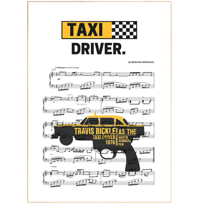 Taxi Driver Main Theme Poster - 98typesMusic
