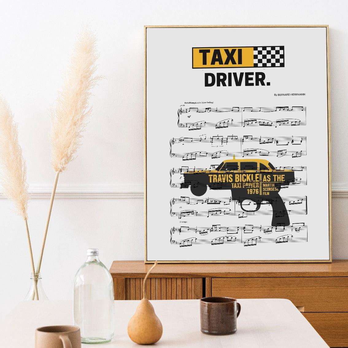 Taxi Driver Main Theme Poster - 98typesMusic