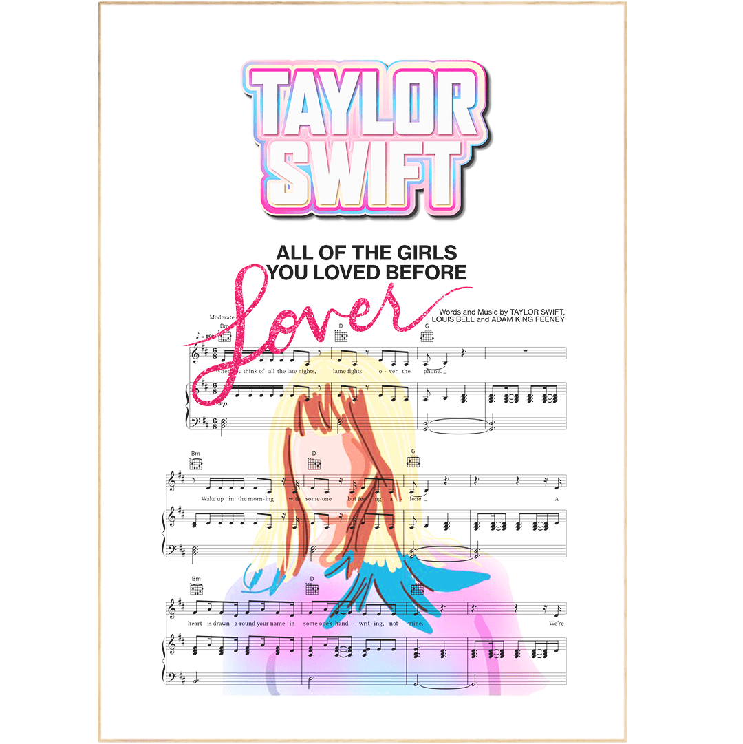 Taylor Swift - All of the girls Poster - 98typesMusic