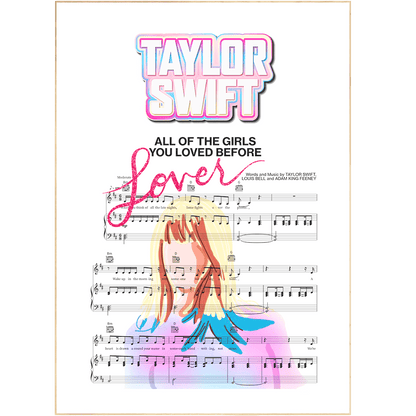 Taylor Swift - All of the girls Poster - 98typesMusic