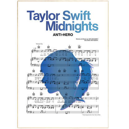 Taylor swift - Anti Hero Poster - 98typesMusic