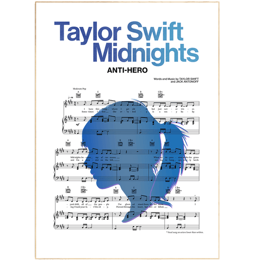 Taylor swift - Anti Hero Poster - 98typesMusic