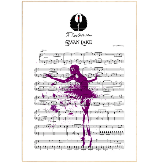 Tchaikovsky – Swan Lake Theme Song Print - 98types