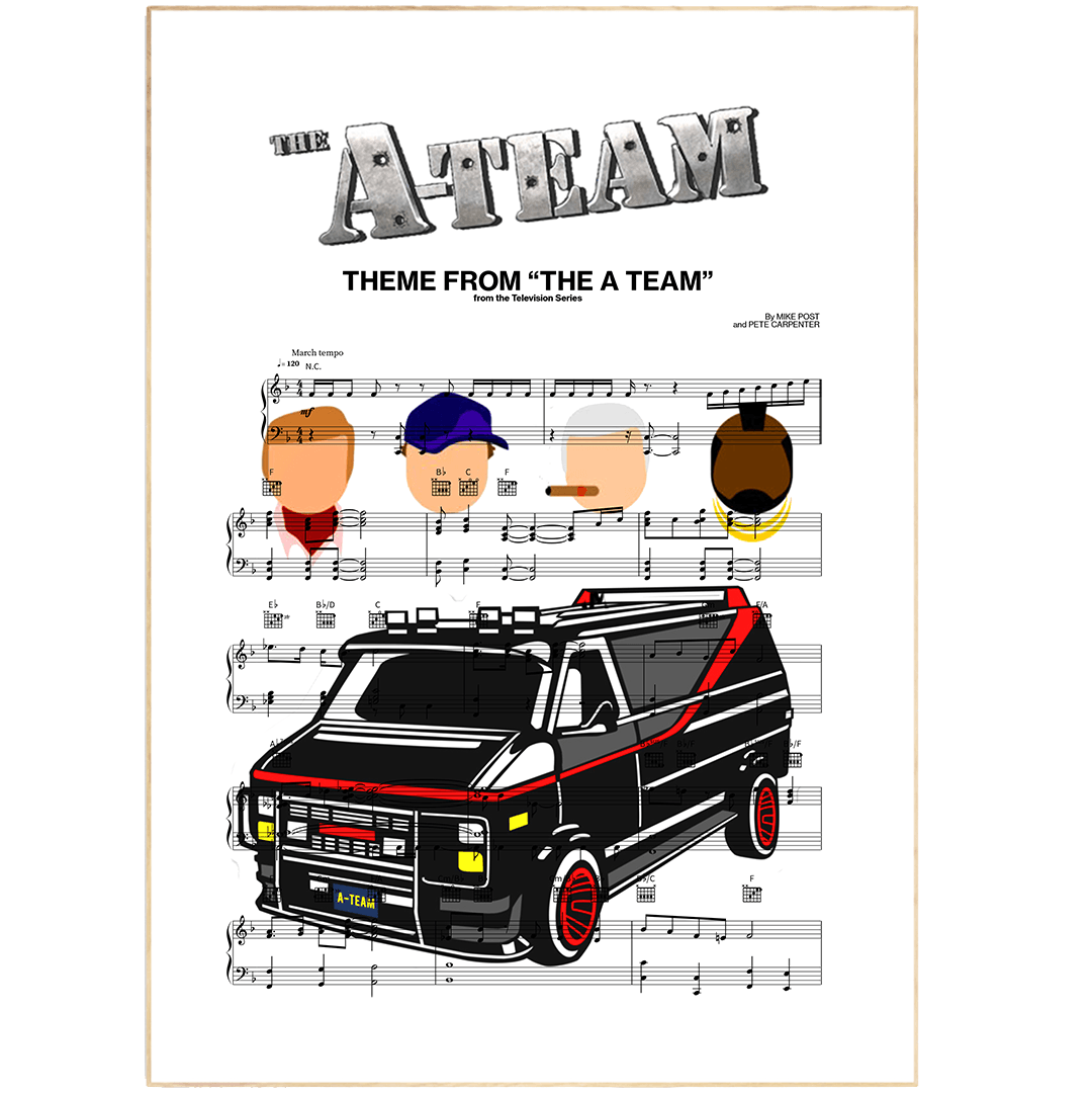 THE A TEAM Main Theme Poster - 98typesMusic