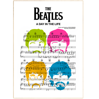 The Beatles • A Day In The Life Song Lyric Print - 98typesMusic