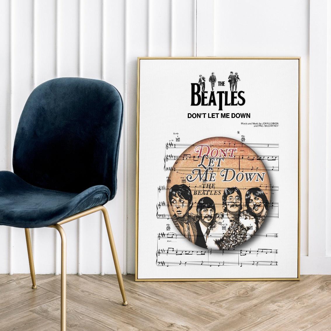 The Beatles - Don't Let Me Down Poster - 98typesMusic