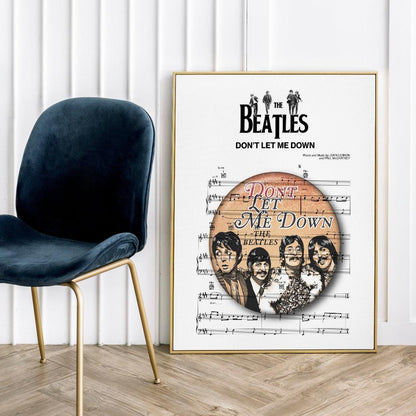 The Beatles - Don't Let Me Down Poster - 98typesMusic