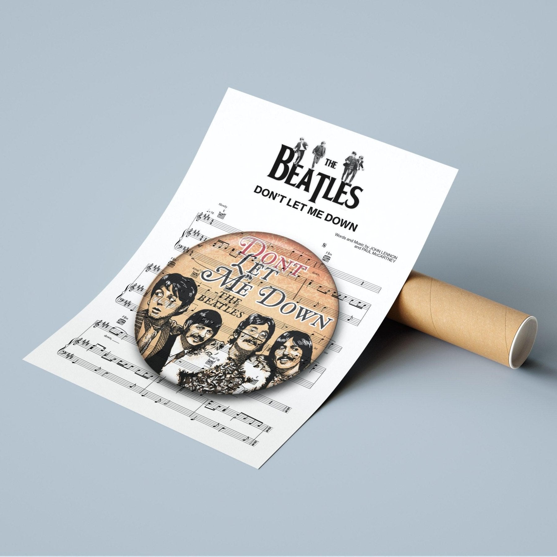 The Beatles - Don't Let Me Down Poster - 98typesMusic