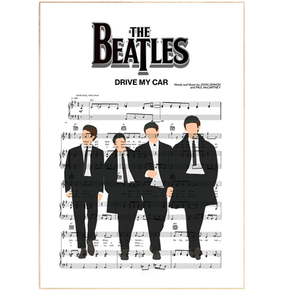 The Beatles - DRIVE MY CAR Poster - 98typesMusic