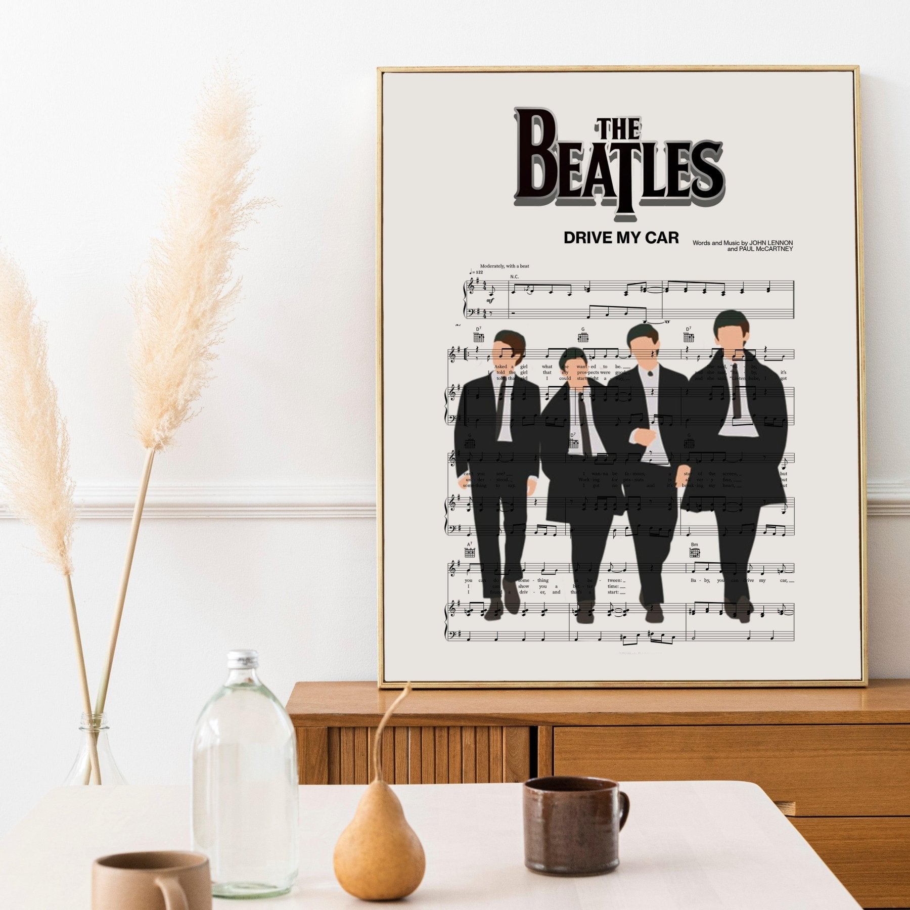 The Beatles - DRIVE MY CAR Poster - 98typesMusic