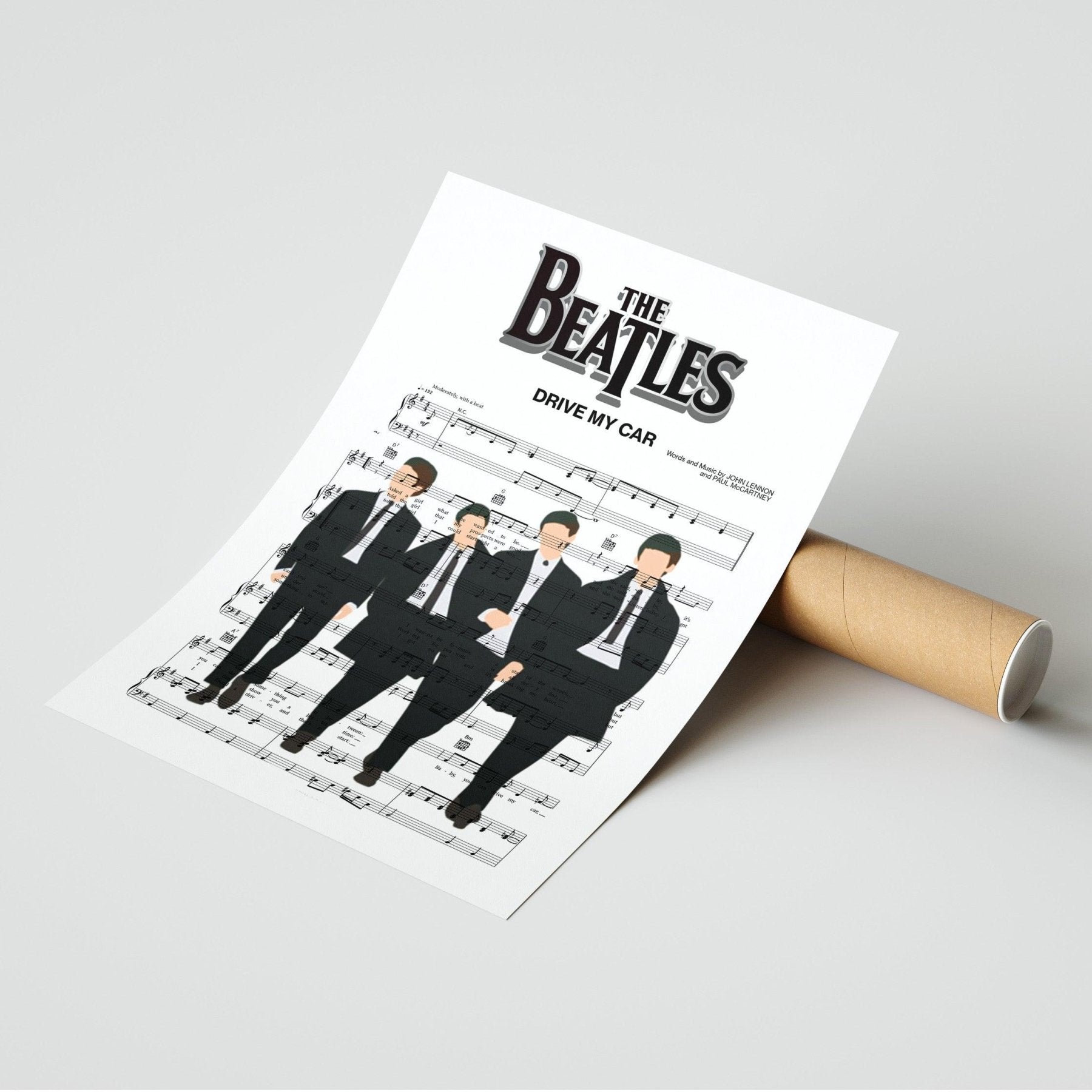 The Beatles - DRIVE MY CAR Poster - 98typesMusic