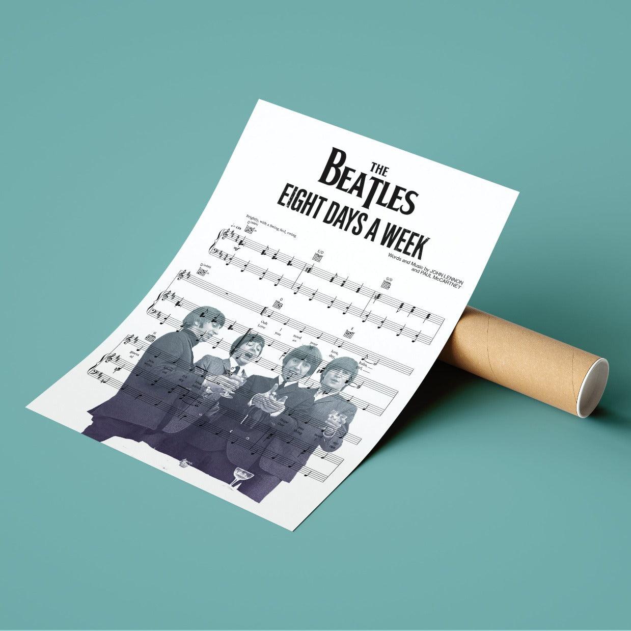 The Beatles - Eight Days A Week Poster - 98typesMusic