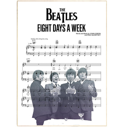 The Beatles - Eight Days A Week Poster - 98typesMusic