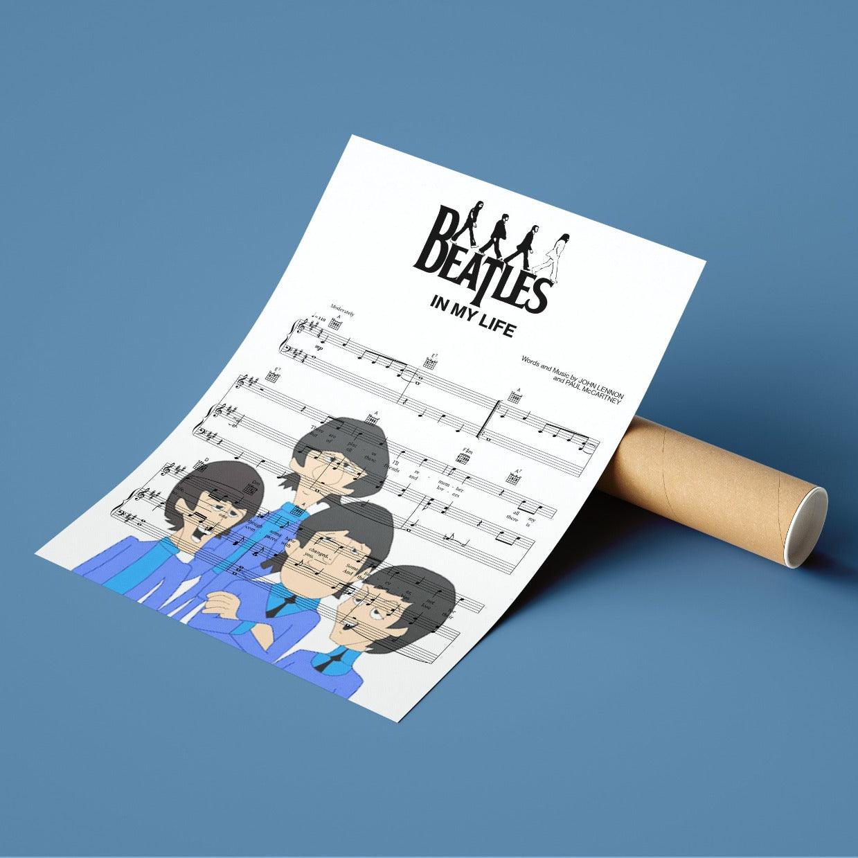 The Beatles - In my Life Poster - 98typesMusic