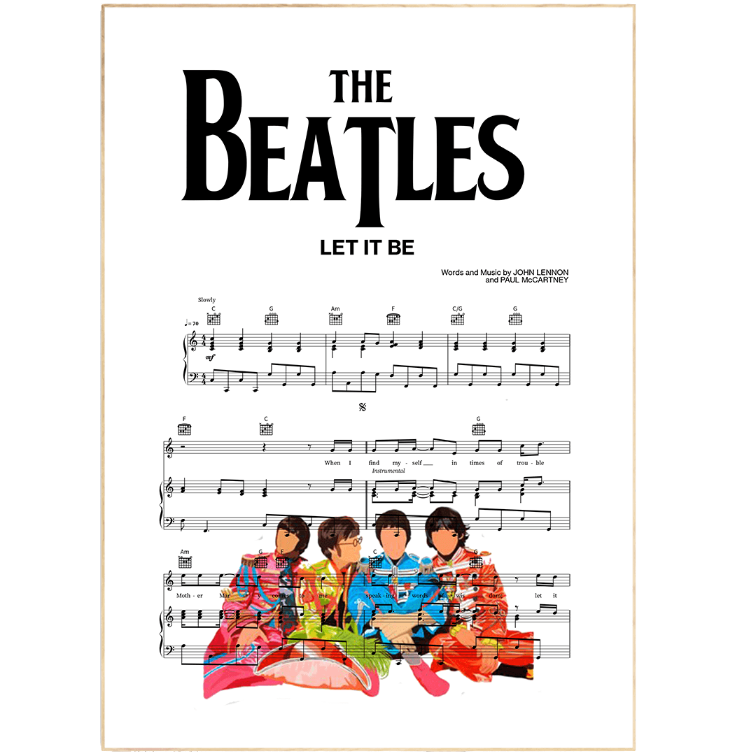 The Beatles - LET IT BE Poster - 98typesMusic