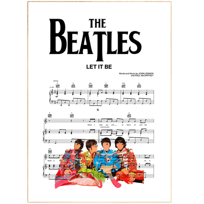 The Beatles - LET IT BE Poster - 98typesMusic