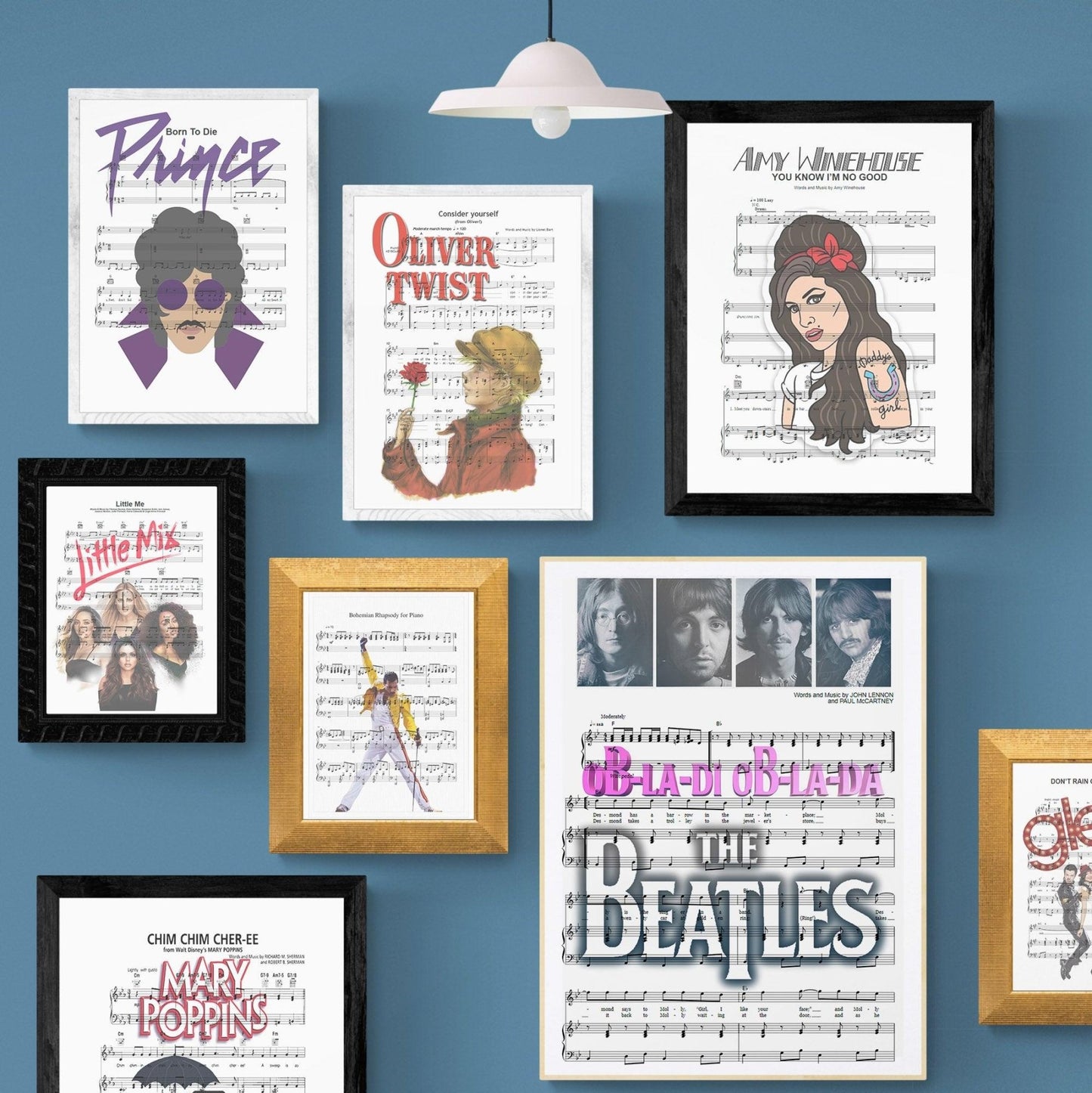 The Beatles - Obladi Oblada Song Music Print - 98typesMusic