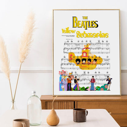 The Beatles - Yellow Submarine Print - 98typesMusic