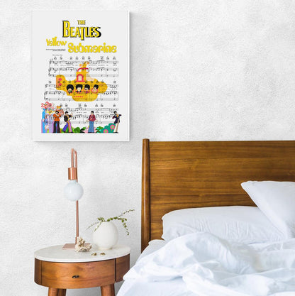 The Beatles - Yellow Submarine Print - 98typesMusic