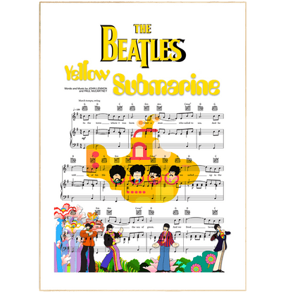 The Beatles - Yellow Submarine Print - 98typesMusic
