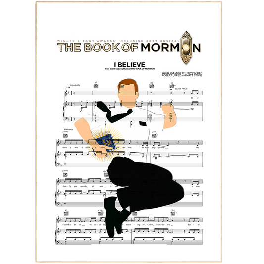 The Book of Mormon Musical - I Belive Print - 98typesMusic