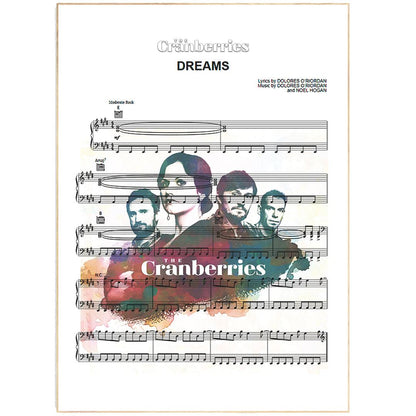The Cranberries - Dreams Poster - 98typesMusic