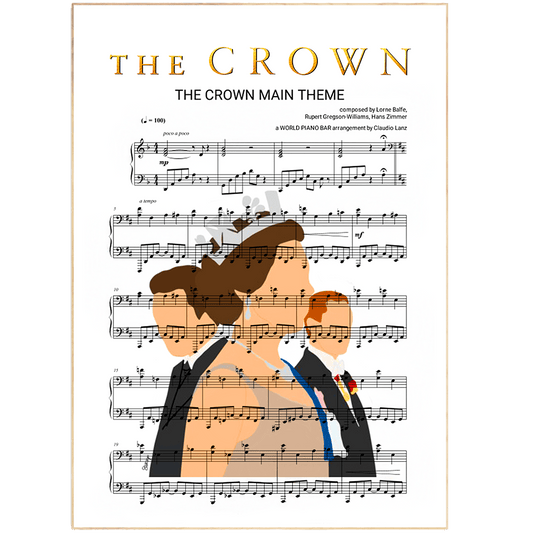 The Crown Serie - Main Theme Poster - 98types