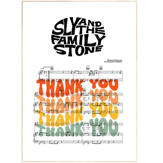 The Family Stone - Thank You Poster - 98typesMusic