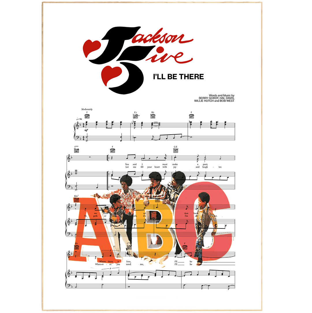 The Jackson 5 - I'll Be There Poster - 98typesMusic