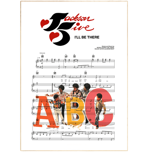 The Jackson 5 - I'll Be There Poster - 98typesMusic