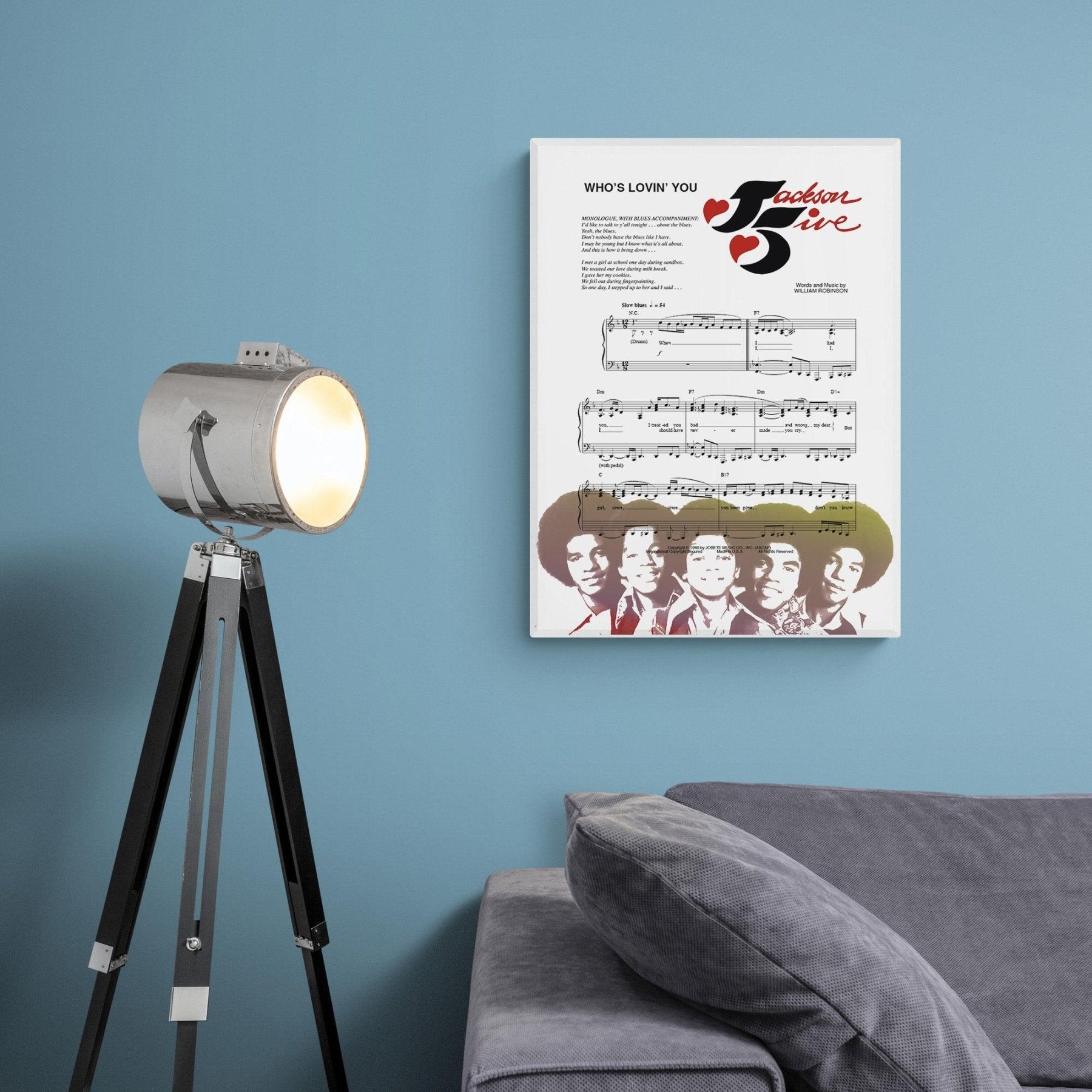 The Jackson 5 • Who's Loving You Song Lyric Print - 98typesMusic