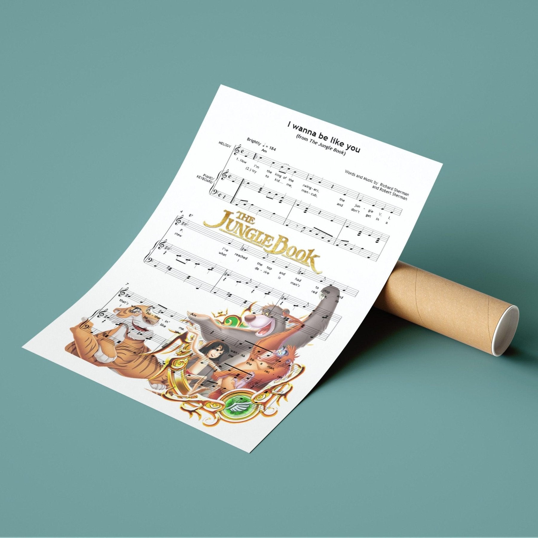 The Jungle Book - I Wanna Be Like You Poster - 98typesMusic