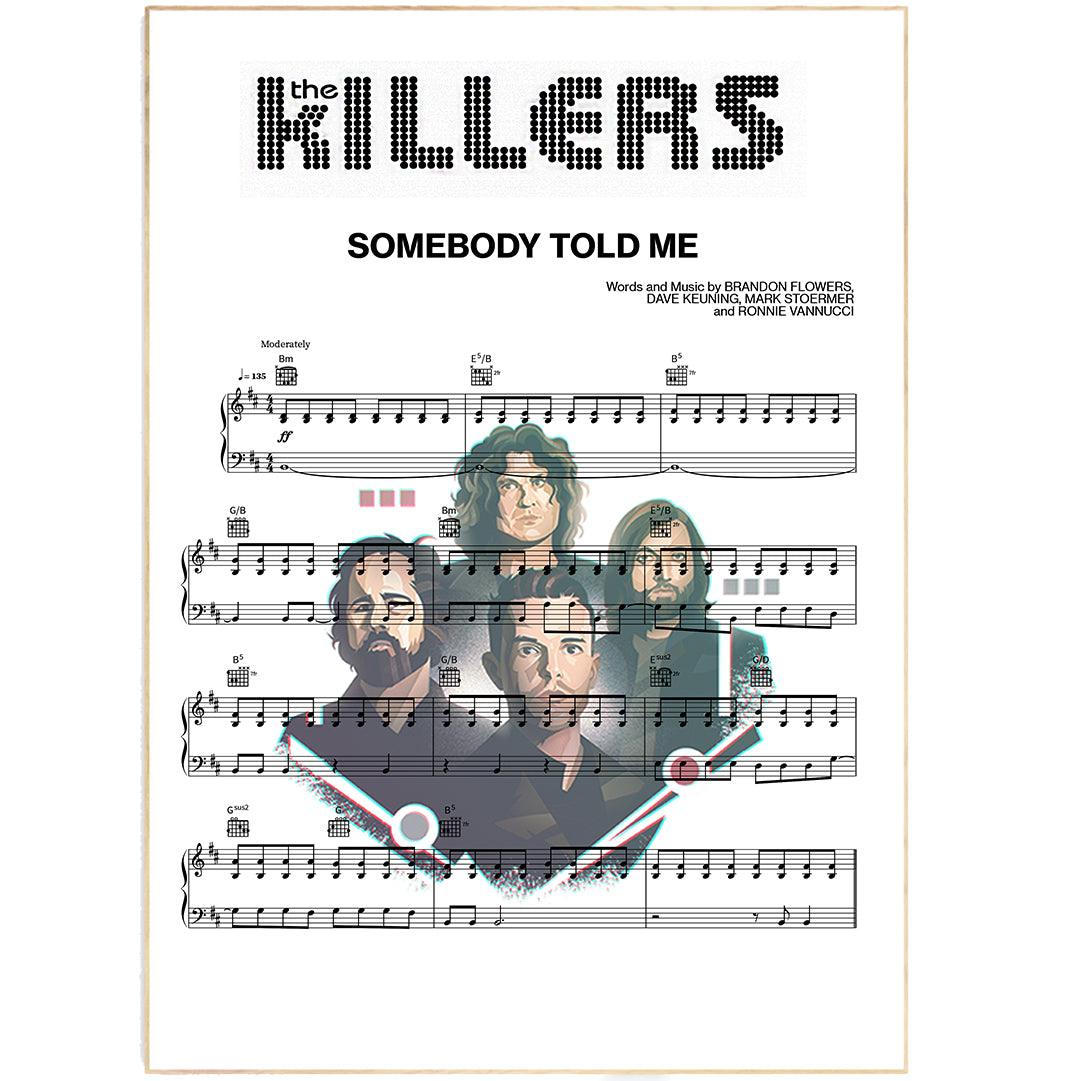 The killers - Somebody told me Poster - 98typesMusic