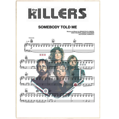 The killers - Somebody told me Poster - 98typesMusic