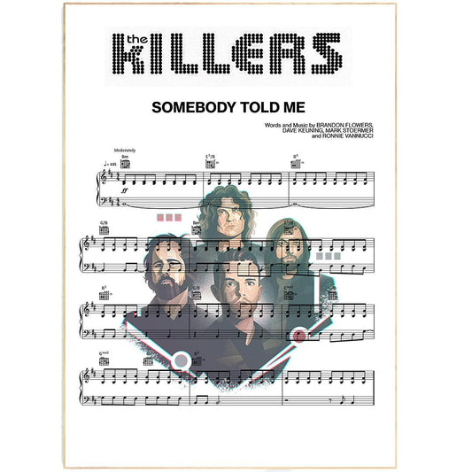 The killers - Somebody told me Poster - 98typesMusic