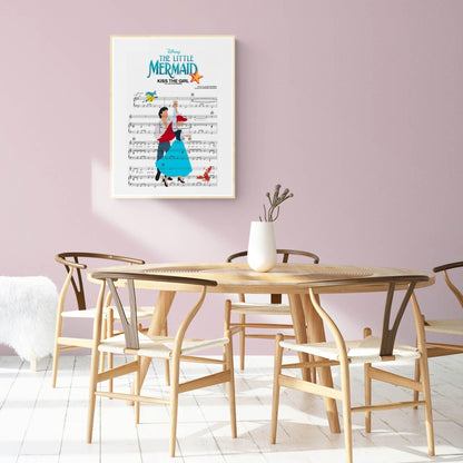 The Little Mermaid - KISS THE GIRL Print - 98typesMusic