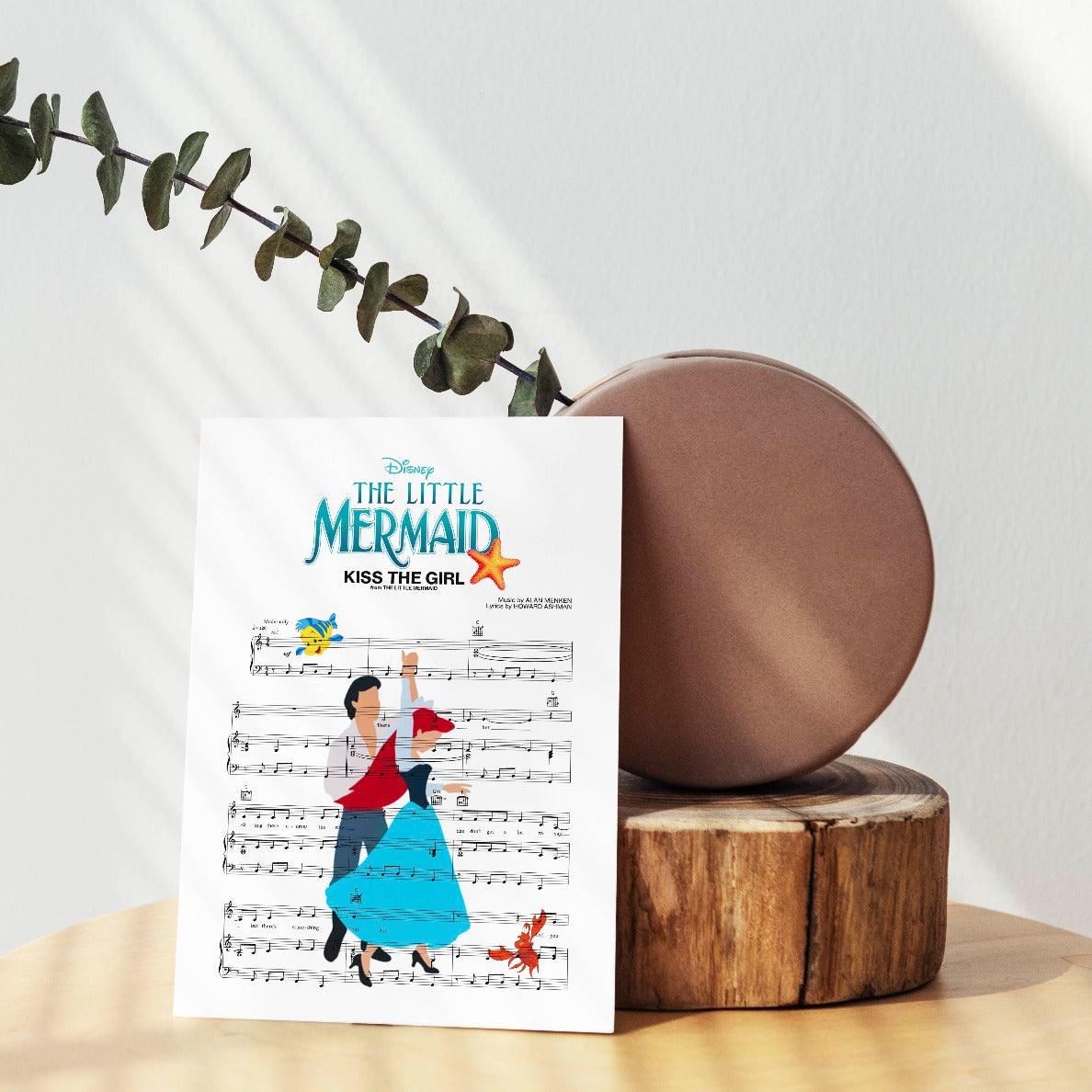 The Little Mermaid - KISS THE GIRL Print - 98typesMusic