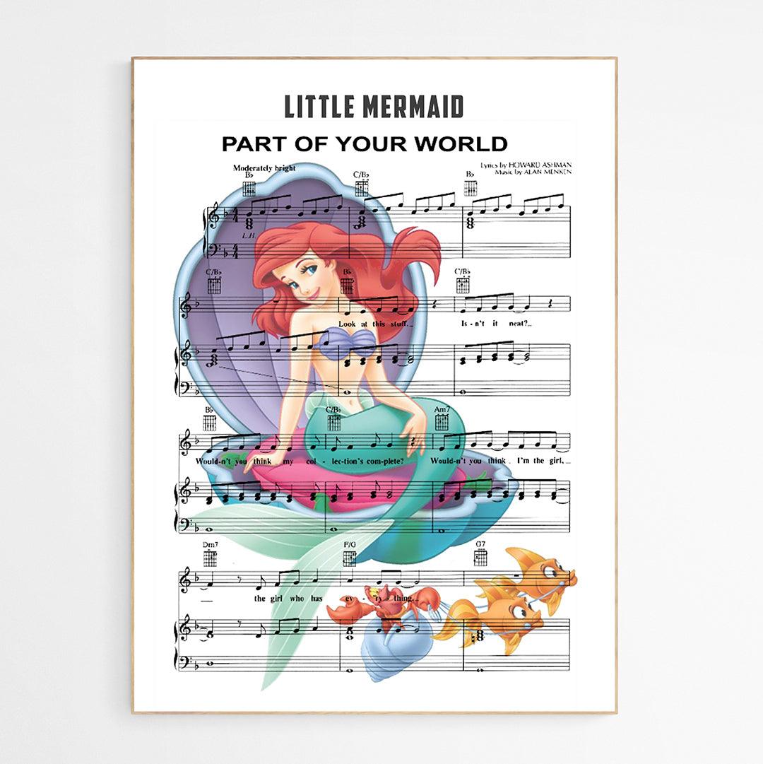 The Little Mermaid - Part of Your World Poster - 98typesMusic