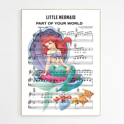 The Little Mermaid - Part of Your World Poster - 98typesMusic
