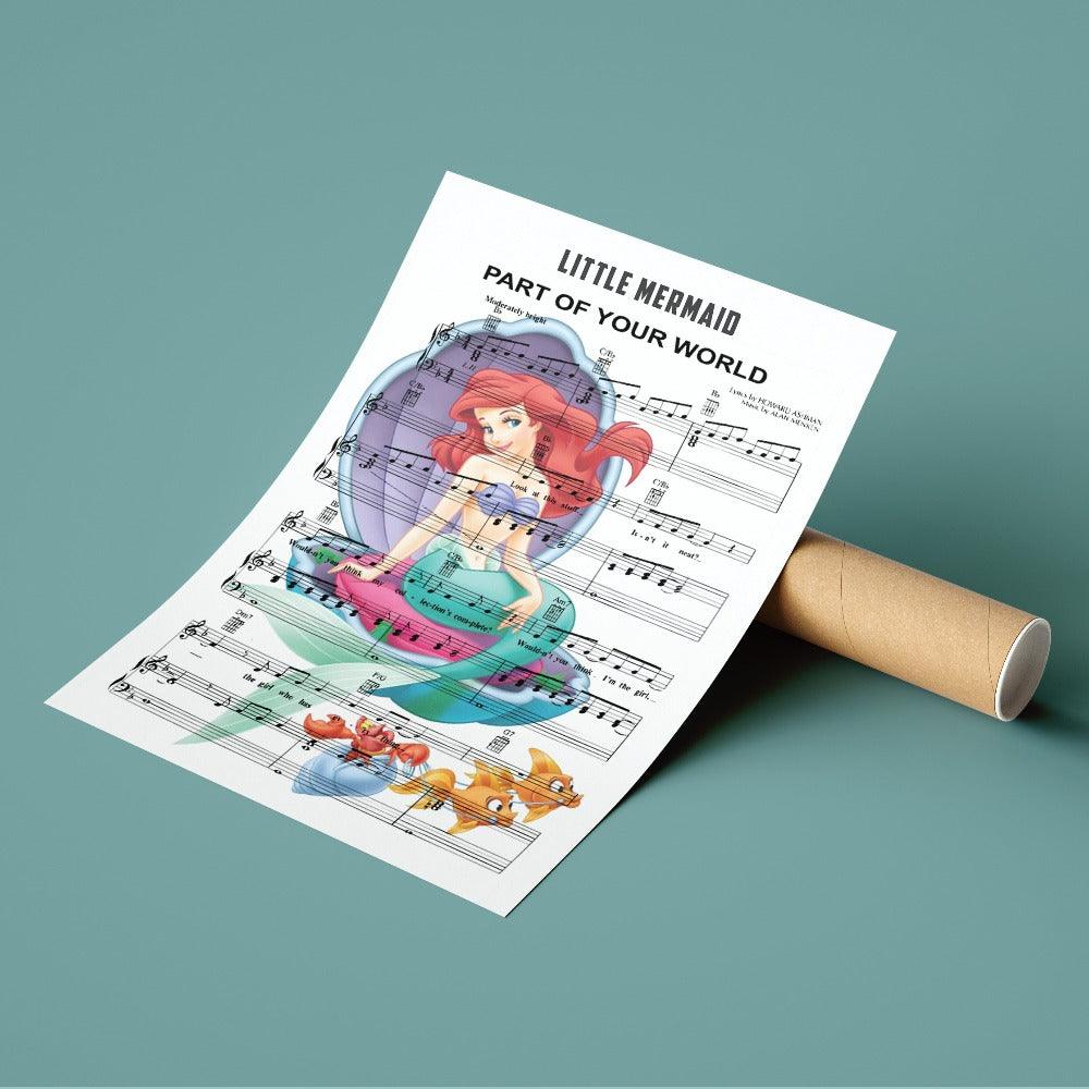 The Little Mermaid - Part of Your World Poster - 98typesMusic