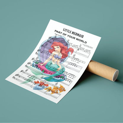 The Little Mermaid - Part of Your World Poster - 98typesMusic
