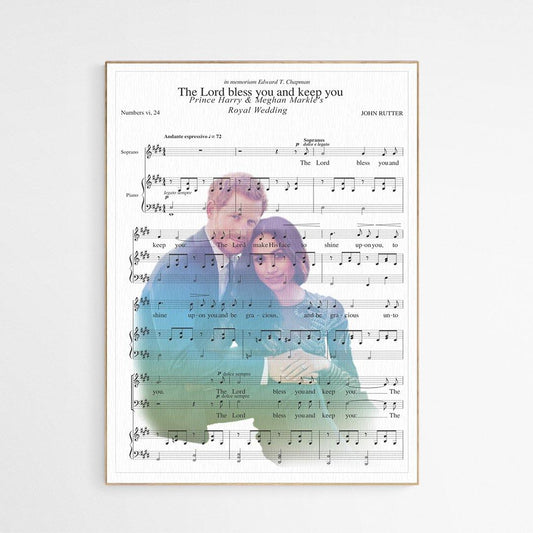 The Lord Bless You And Keep You - Prince Harry & Meghan Royal Wedding Print - 98typesMusic