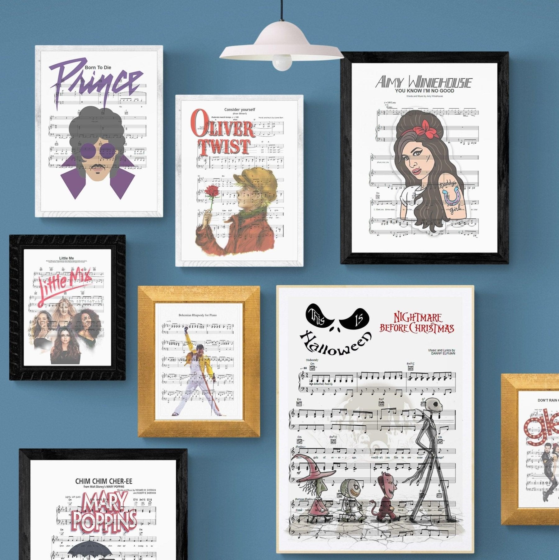 The Nightmare Before Christmas Song Lyric Print - 98typesMusic