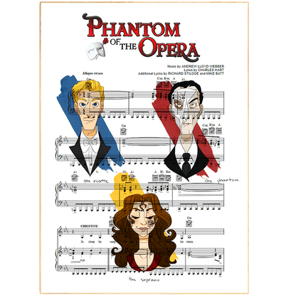 The Phantom of the Opera Song Lyric Print - 98typesMusic
