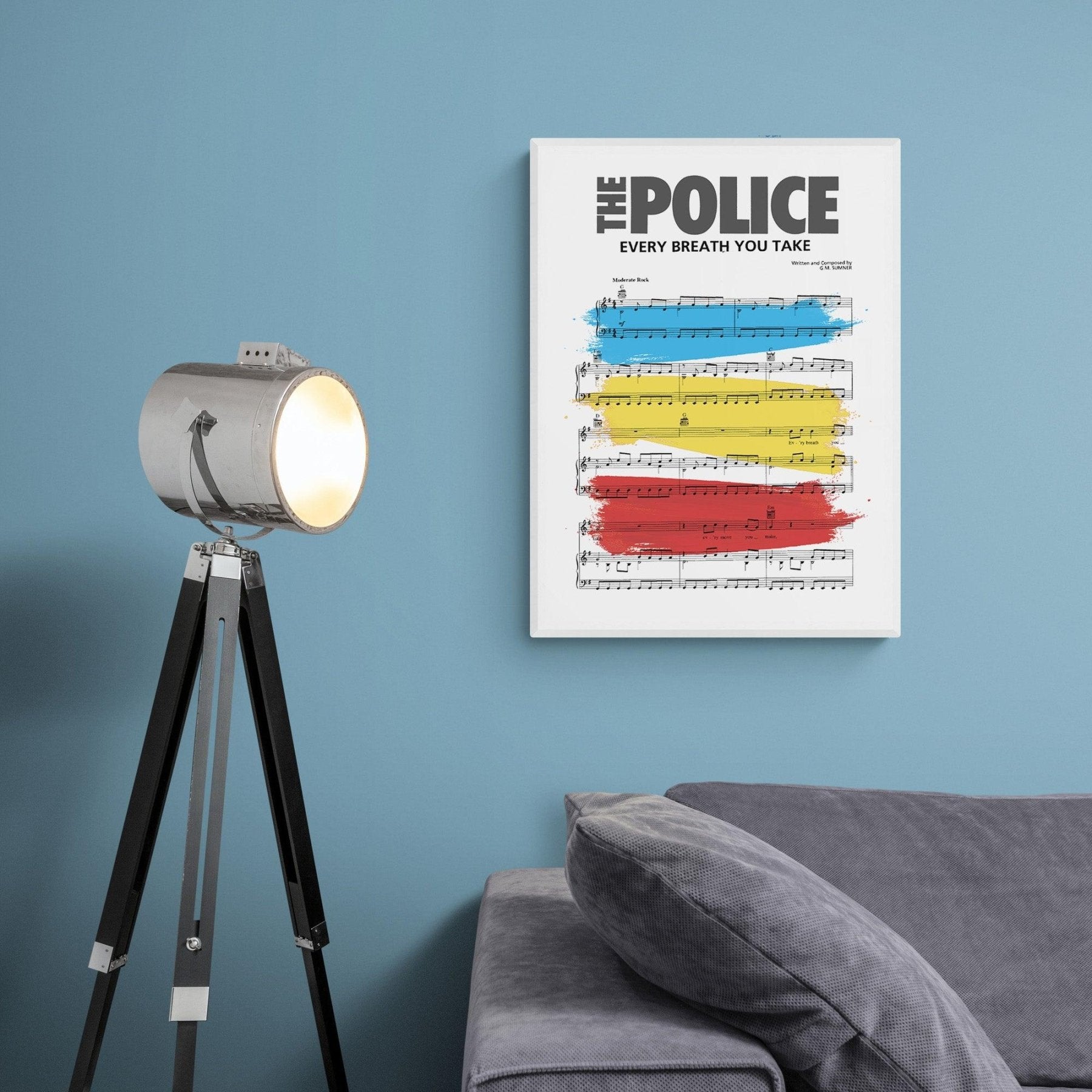 The Police • Every Breath You Take Song Lyric Print - 98typesMusic